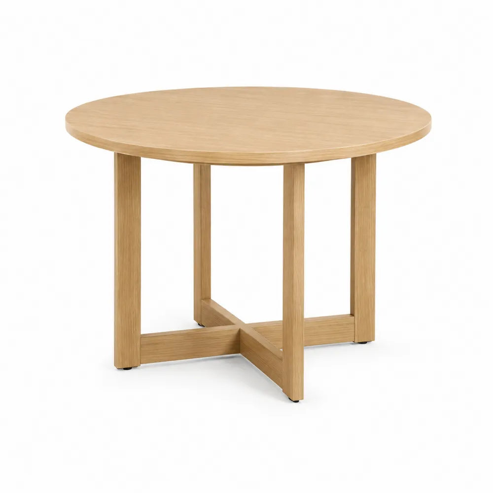 Tavolo rotondo in legno di quercia Ø120 cm