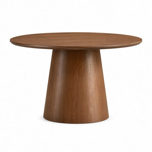 Tavolo rotondo in legno di noce Ø120 cm